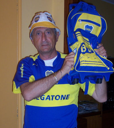 Esultanza domestica per Boca bicampeon (Apertura 2005 y Clausura 2006)